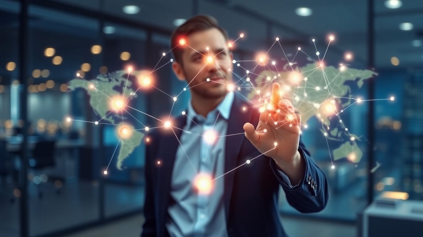 AI business growth concept