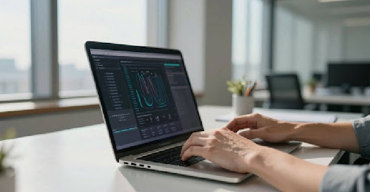 Digital marketing strategist at work